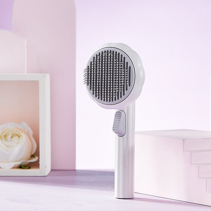 Self-Cleaning Pet Grooming Brush
