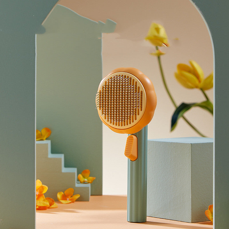 Self-Cleaning Pet Grooming Brush
