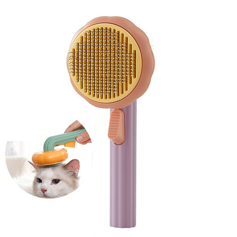 Self-Cleaning Pet Grooming Brush