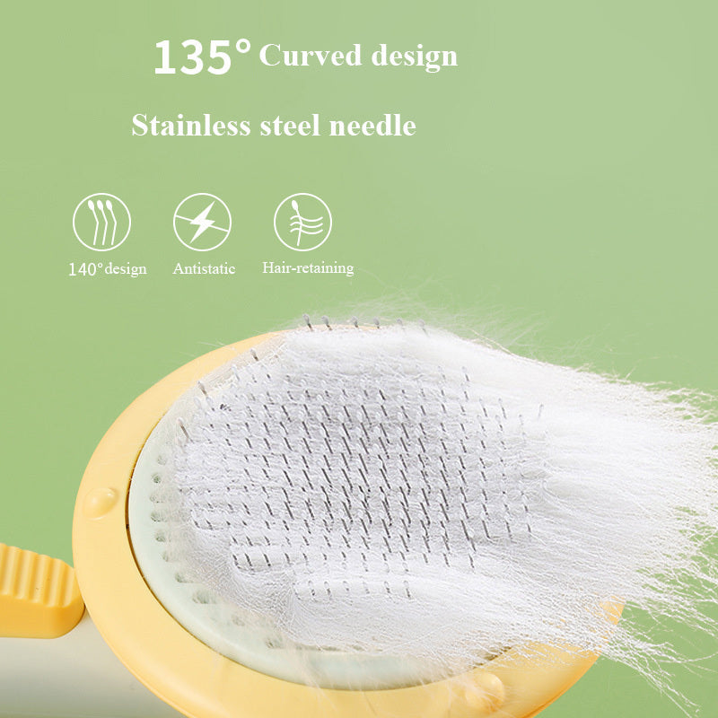 Self-Cleaning Pet Grooming Brush